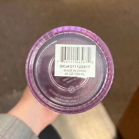 ✨Starbucks 2021 Summer Pink and Blue Grid Kaleidoscope 24 oz Venti Tumbler✨ - Picture 5 of 6